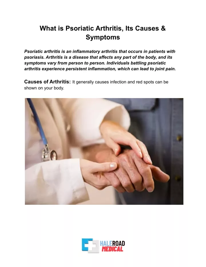 what is psoriatic arthritis its causes symptoms