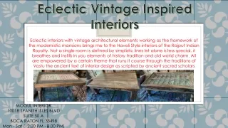 eclectic vintage inspired interiors