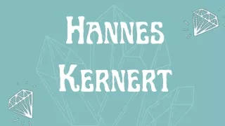 Hannes Kernert | Investieren in Diamanten?
