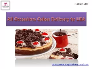 All Occasions Cakes Delivery to USA