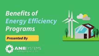 5 Benefits of Energy Efficiency Programs