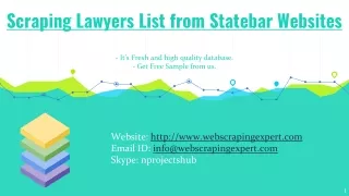scraping lawyers list from statebar websites