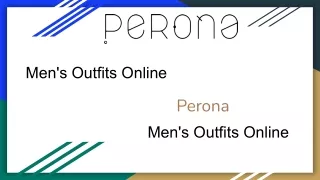 Men's Outfits Online