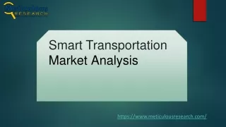 smart transportation market analysis