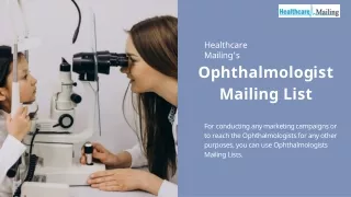 Ophthalmologist Mailing List