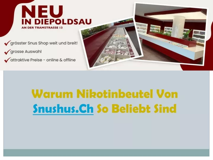 warum nikotinbeutel von snushus ch so beliebt sind