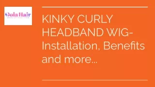 What Is The Density Of Kinky Curly Headband Wig?