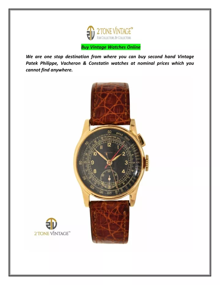 buy vintage watches online