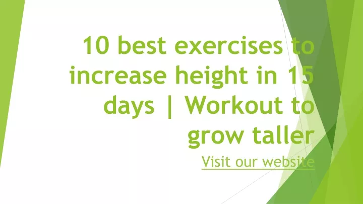 10 best exercises to increase height in 15 days