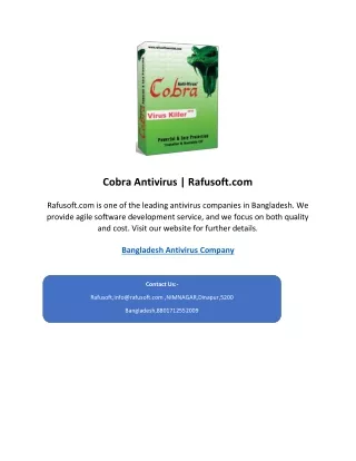cobra antivirus rafusoft com