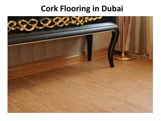 cork flooring in dubai