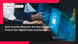 basic security measures you have to take