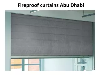 Fireproof Curtains in Abu Dhabi