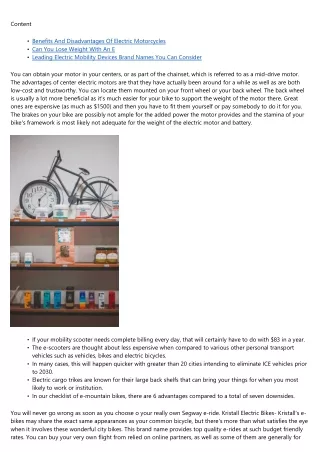 Usual Ideas About Electric Bikes Unwinded