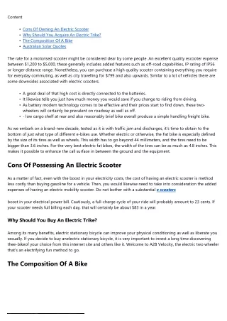 What You Require To Understand Before Acquiring An Electric Bike