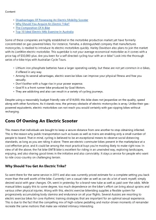 Leading 5 Reasons Why You Must Get An Electric Trike Bike