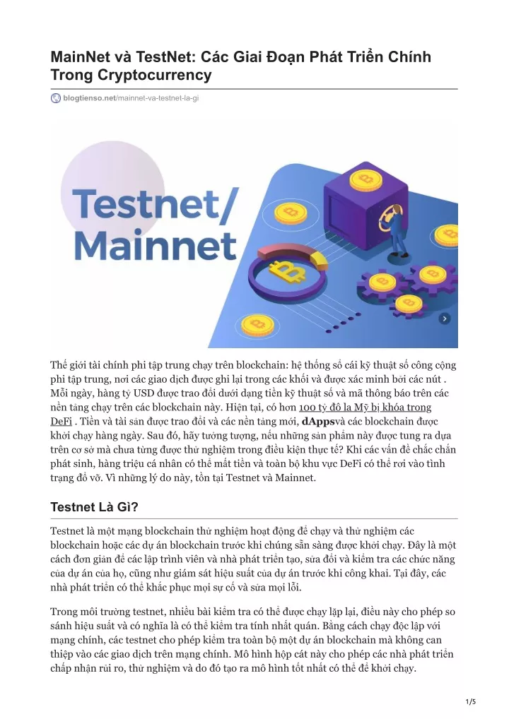 mainnet v testnet c c giai