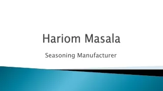 hariom masala