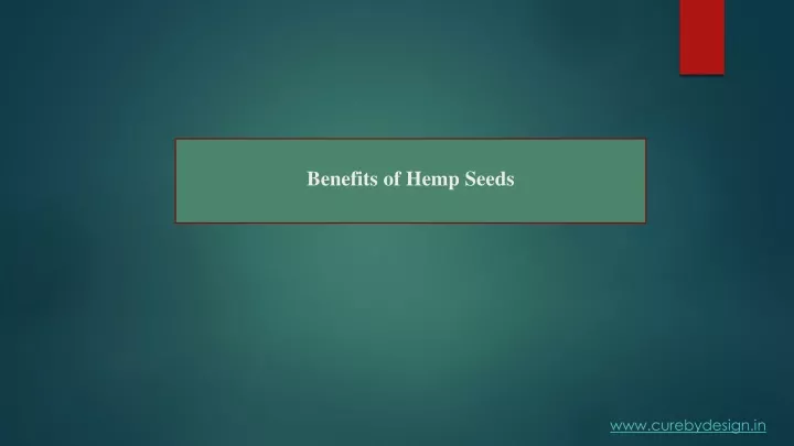 benefits of hemp seeds