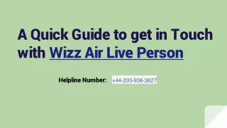 Various ways to connect with the Wizz Air customer service