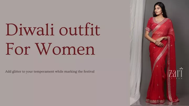 diwali outfit for women