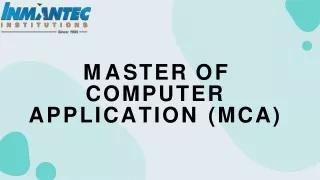 m a s t e r o f computer application mca