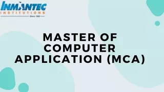master of computer application mca