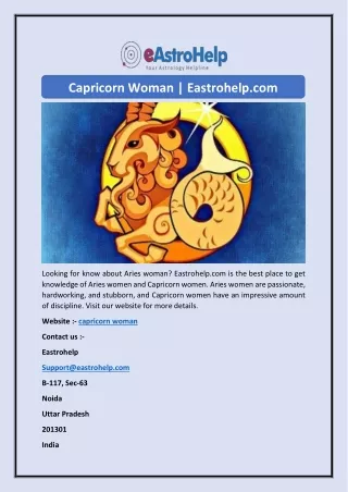 capricorn woman eastrohelp com