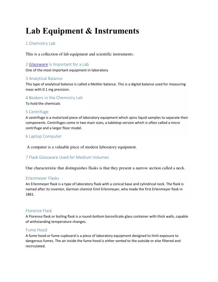 PPT - Lab Equipment PowerPoint Presentation, Free Download - ID:10928498