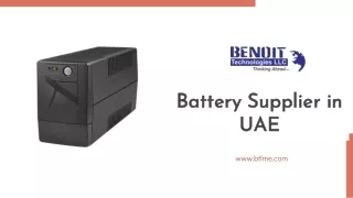 Battery Supplier in UAE
