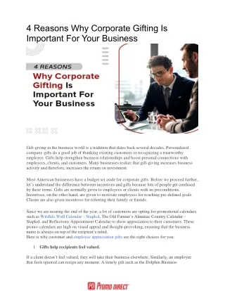 4 Reasons Why Corporate Gifting Is Important For Your Business