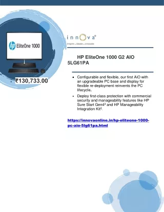 HP EliteOne 1000 G2 AIO 5LG61PA