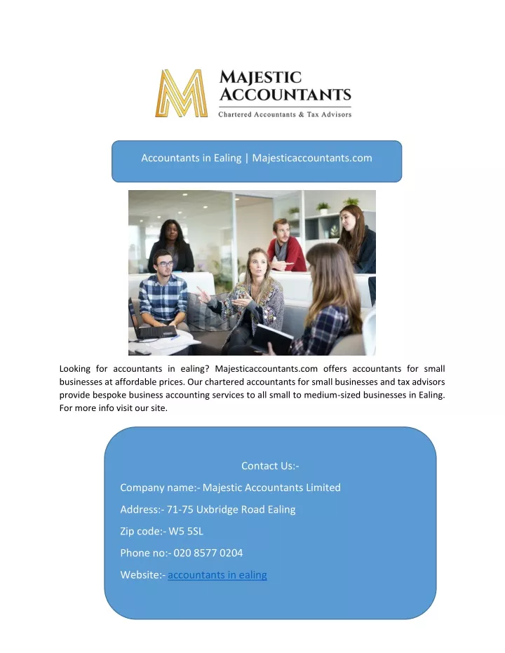 accountants in ealing majesticaccountants com