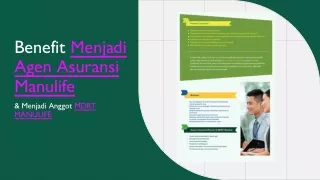 Benefit Menjadi Agen Asuransi Manulife