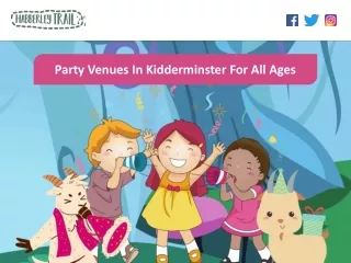 Party Venues In Kidderminster For All Ages