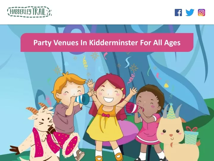 party venues in kidderminster for all ages