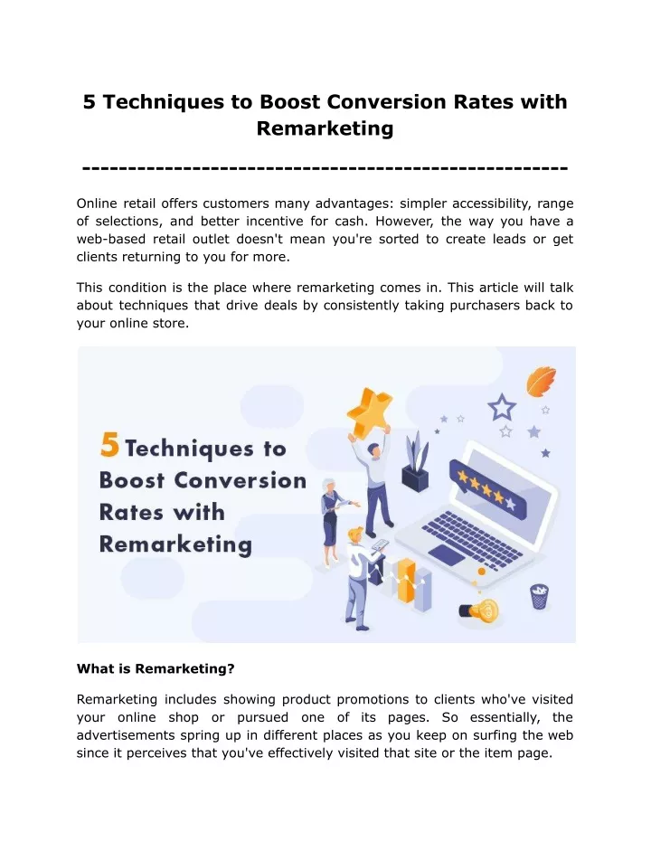 5 techniques to boost conversion rates with