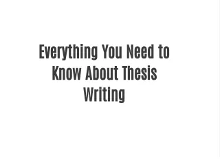 thesis