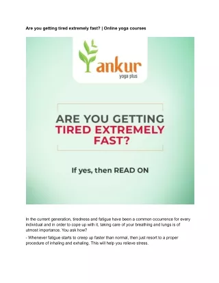 Are you getting tired extremely fast _ Online yoga courses