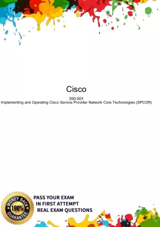 Cisco Latest 350-501 dumps exam -Cisco-4-Foundation Questions Answers - Dumpsfor