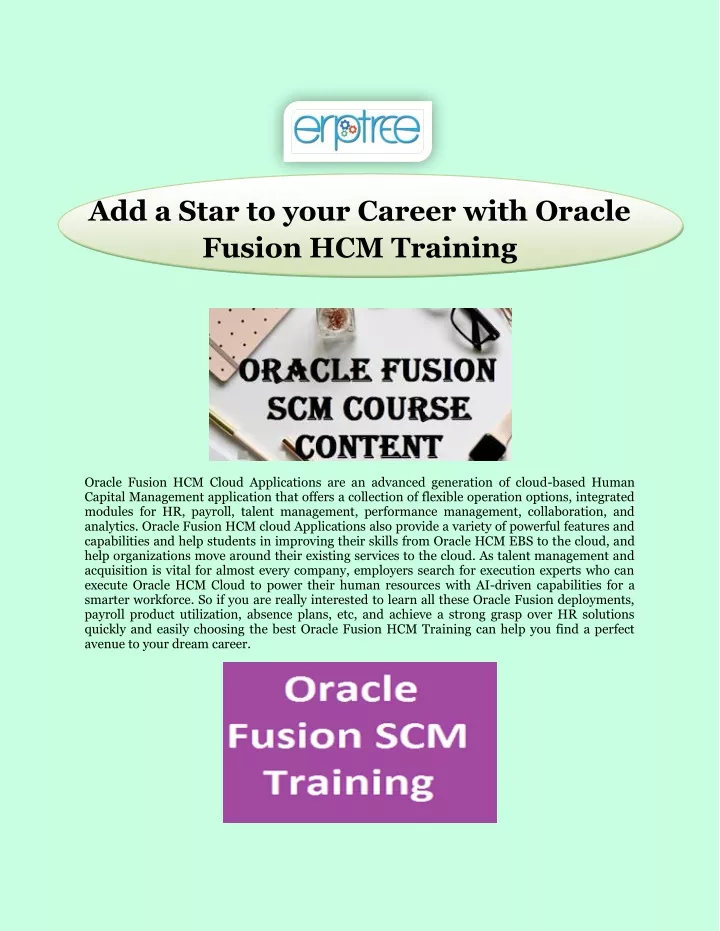 add a star to your career with oracle fusion