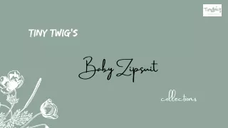 Baby Organic Zipsuit | Tiny Twig