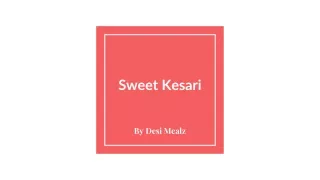 Sweet Kesari
