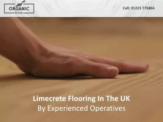 Limecrete Flooring In The UK By Experienced Operatives