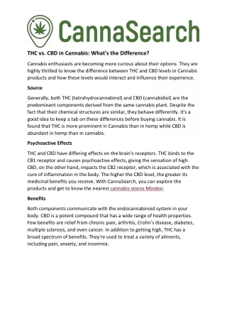 thc vs cbd in cannabis what s the difference