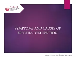 Symptoms and Causes Of Erectile dysfunction