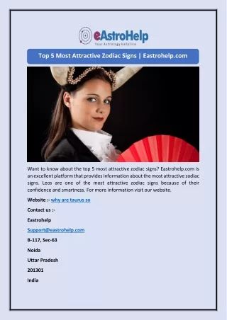top 5 most attractive zodiac signs eastrohelp com