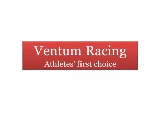 Ventum Racing Bikes | Athletes' first choice