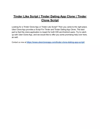 Tinder Like Script | Tinder Dating App Clone | Tinder Clone Script