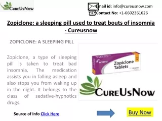 Buy Zopiclone Pills 7.5mg Online